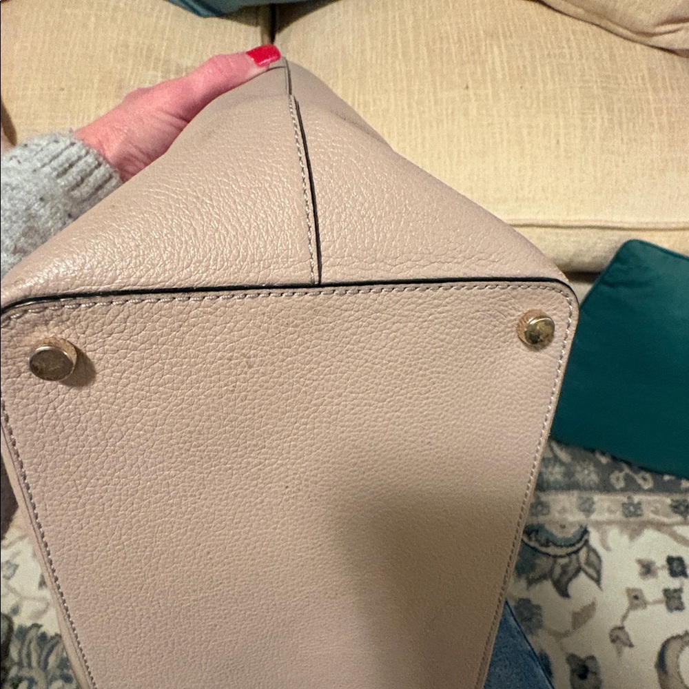 Kate Spade Beige Leather Tote - Picture 8 of 10